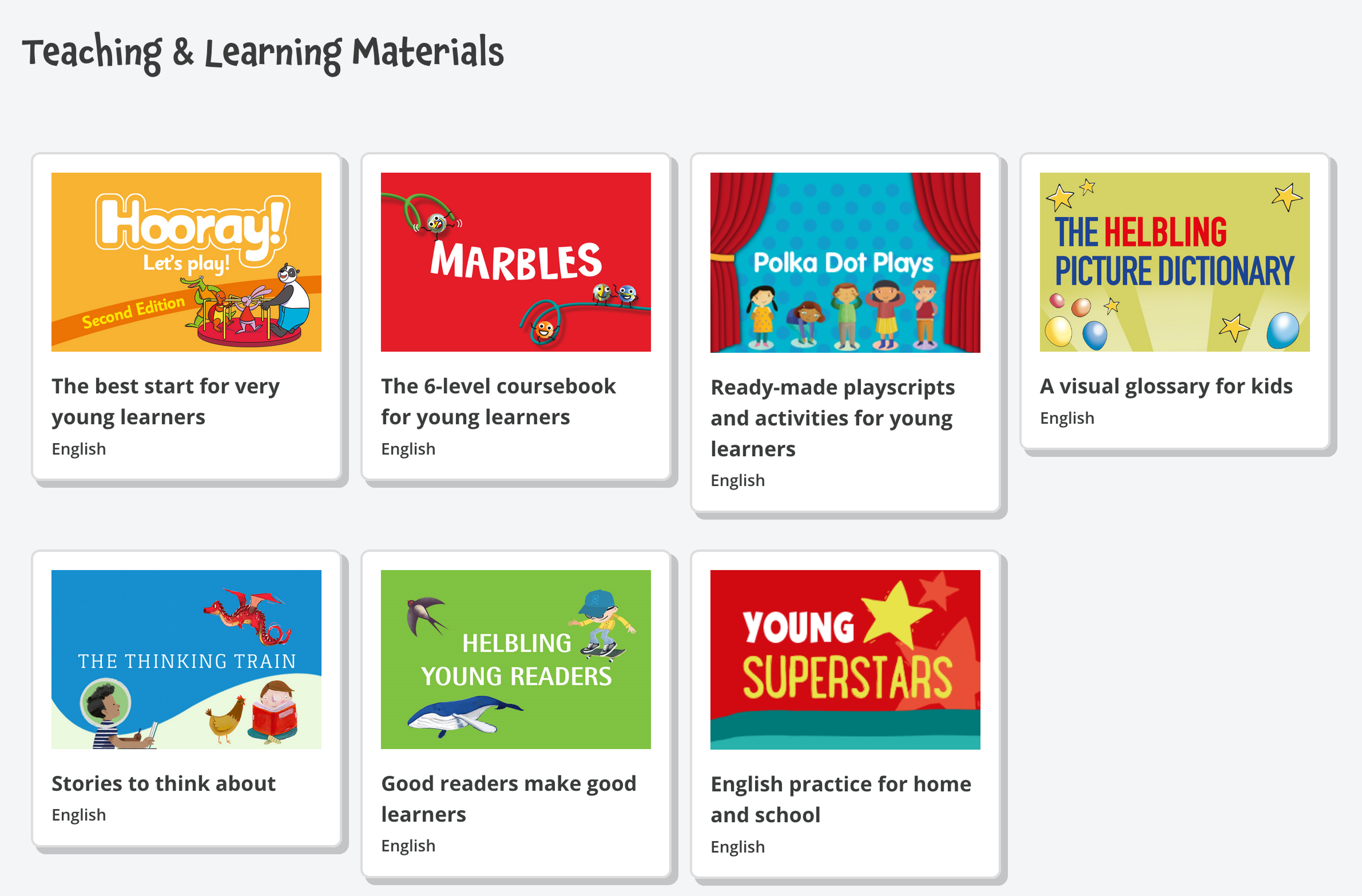Teaching & Learning Materials